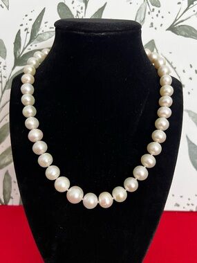 VTG IPS Imperial Syndicate 925 Sterling Silver Clasp Freshwater Pearl Necklace